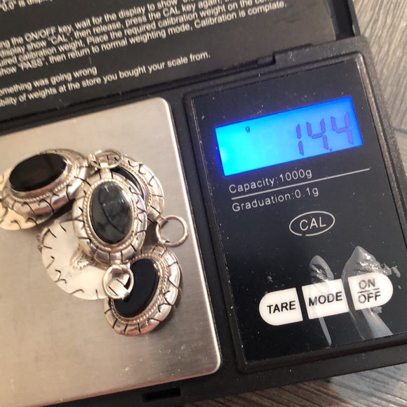 Vintage Sterling Black Silver Oval Bracelet N.C.V. - Picture 16 of 16